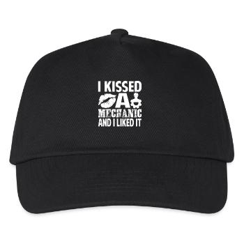 Mechanic I Kissed A Mechanic - Kids’ Baseball Cap - black - Front