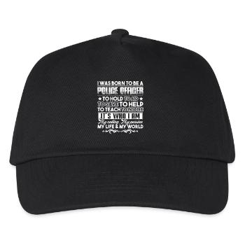Police Officer Born To Be A Police Officer - Kids’ Baseball Cap - black - Front