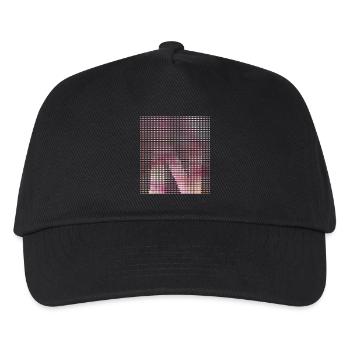Letter N, name, the letter N - Kids’ Baseball Cap - black - Front