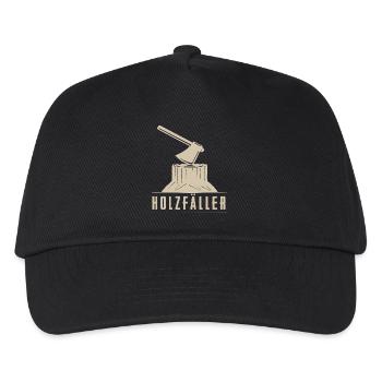 Holzfäller - Kinder Basecap - Schwarz - Vorne