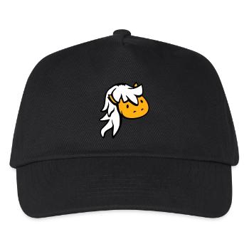 cheval mignon poney poulain cheval fille cheveux longs - Casquette de baseball Enfant - noir - Devant