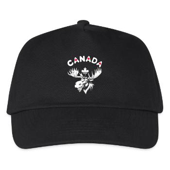 Design de Renne Canadien Floral et Naturel - Casquette de baseball Enfant - noir - Devant