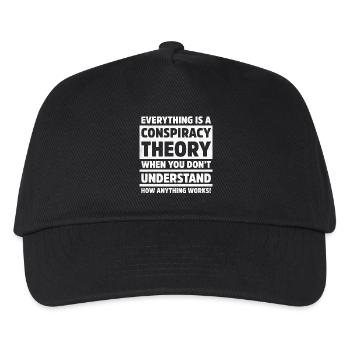 Drôle Tout est théorie du complot Citation logique - Casquette de baseball Enfant - noir - Devant
