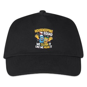 Conception de nettoyage amusante - Casquette de baseball Enfant - noir - Devant