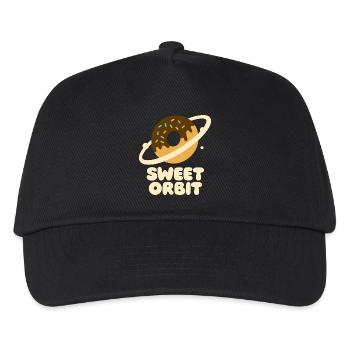 Mignon orbite beignet planète - Casquette de baseball Enfant - noir - Devant