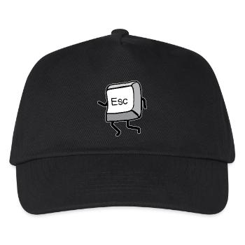 Cartoon Movement Esc Key - Kids’ Baseball Cap - black - Front