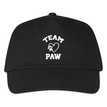 Team Paw Pfote - Kinder Basecap - Schwarz - Vorne