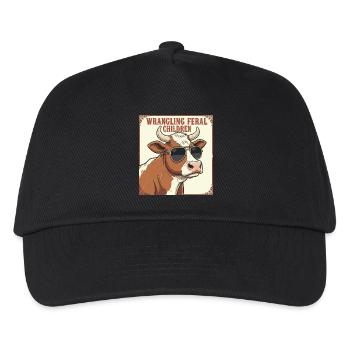 Wrangling Feral Children - Kids’ Baseball Cap - black - Front