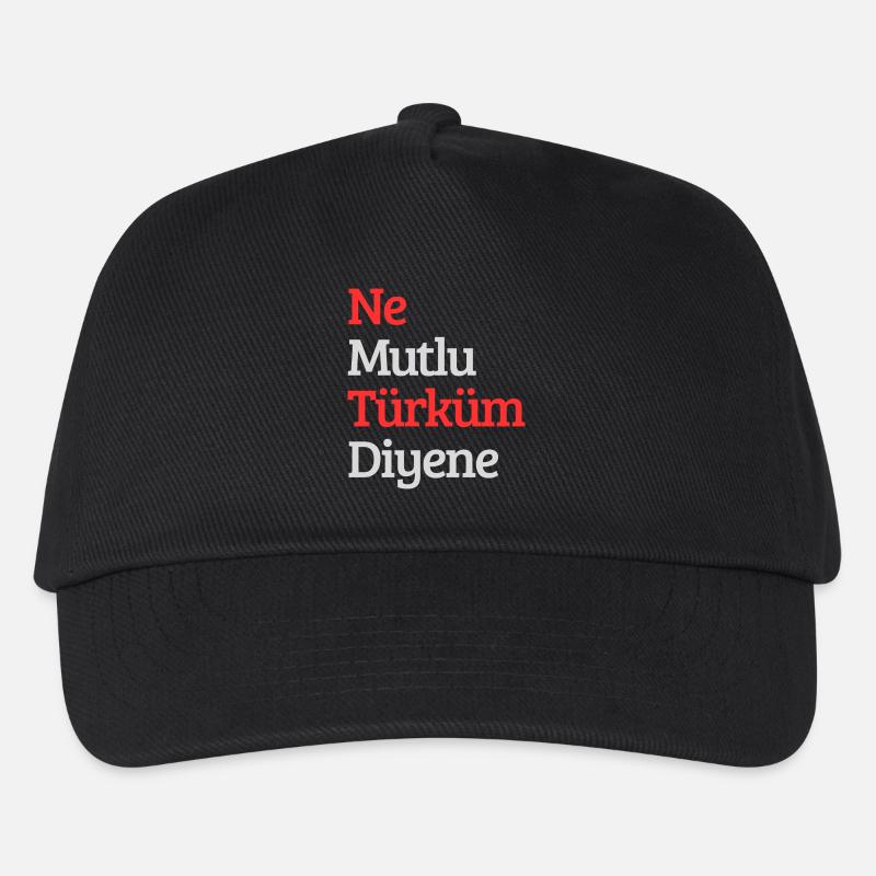 Turkei Design - Kinder Basecap - Schwarz