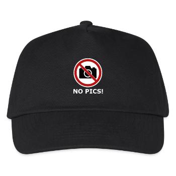 Pas d’icône photo - Casquette de baseball Enfant - noir - Devant