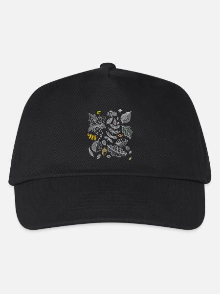 Herbst Blätter - Kinder Basecap - Schwarz