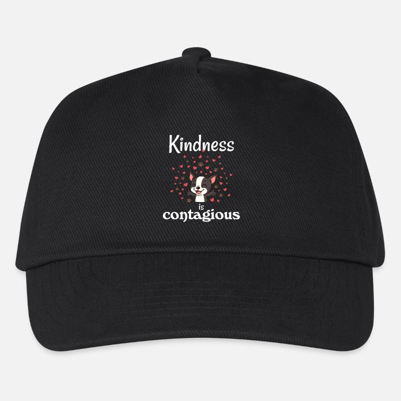 Boston - Kindness is Contagious - Kids’ Baseball Cap - black