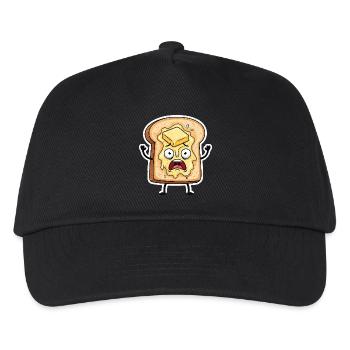 Toast with butter that melts - Kids’ Baseball Cap - black - Front
