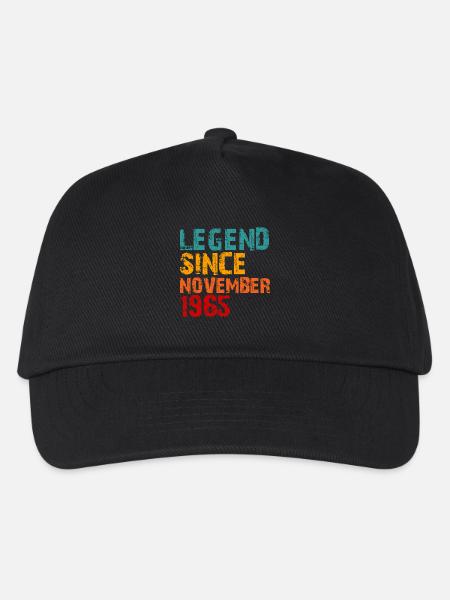 Legend 1965 Geschenke zum 60. Geburtstag für Männer Frauen 60 J - Kinder Basecap - Schwarz