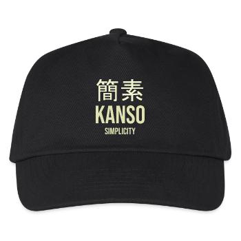 Kanji Simplicity Streamlined - Kids’ Baseball Cap - black - Front