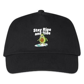 Stay Ripe Surf Avocado - Kids’ Baseball Cap - black - Front