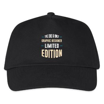 Limited Designer Edition Graphic Design - Kids’ Baseball Cap - black - Front