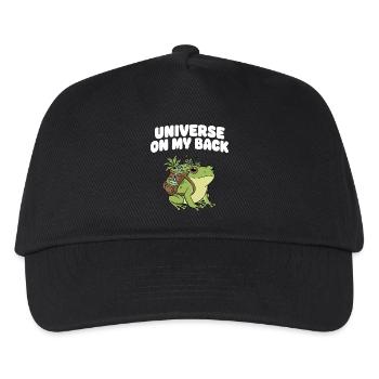 Universum auf meinem Rücken - Kinder Basecap - Schwarz - Vorne