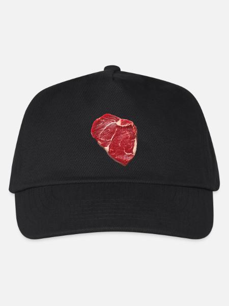 Steak - Kinder Basecap - Schwarz
