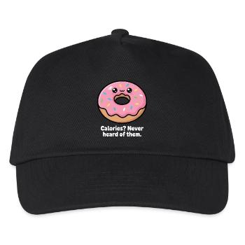Giggling Donut Meme Saying - Kids’ Baseball Cap - black - Front