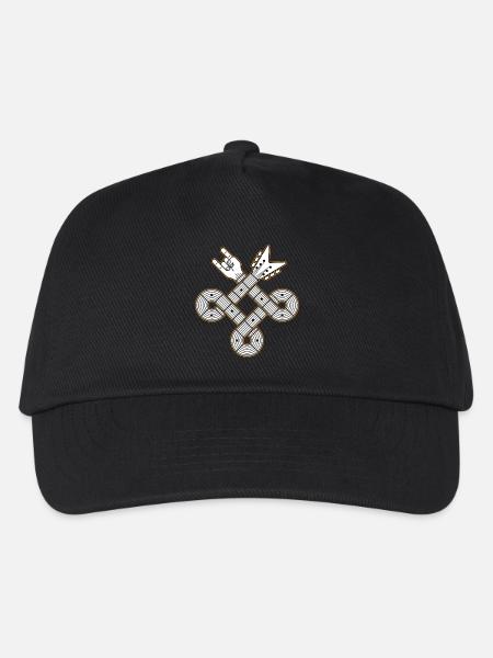 Verflochtener Gitarren-Celtic Knot - Kinder Basecap - Schwarz