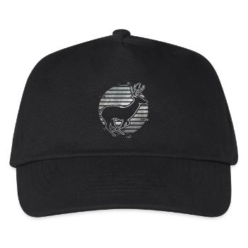 Reh - Kinder Basecap - Schwarz - Vorne