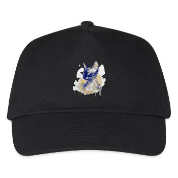 Sphynx Cat Art Watercolor  - Kids’ Baseball Cap - black - Front