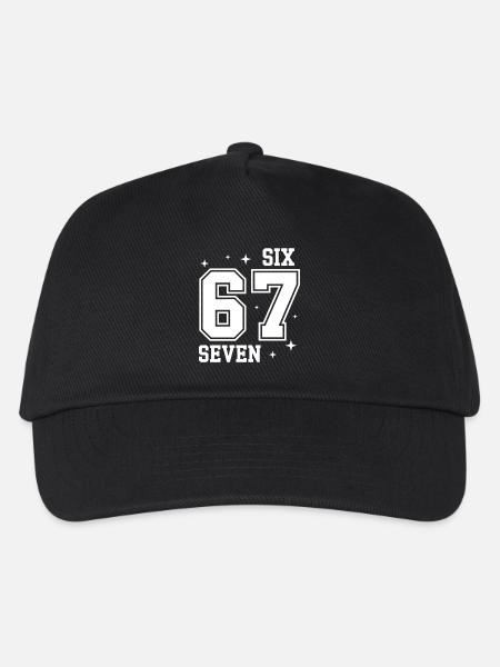 67 - Six Seven SixSeven 6-7 - Kinder Basecap - Schwarz