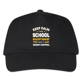 Receptionist School Receptionist - Kids’ Baseball Cap - black - Front