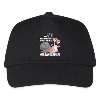 50 Years of Slow Snail bday - Kids’ Baseball Cap - black - Front