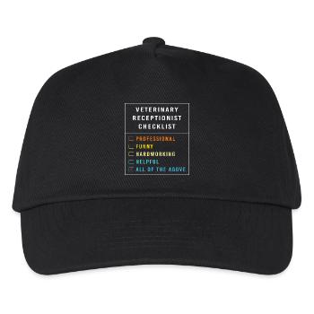 Veterinarian, Receptionist, Veterinarian, Secretary - Kids’ Baseball Cap - black - Front