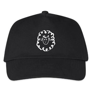 Mouton Blanc - Casquette de baseball Enfant - noir - Devant