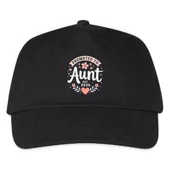 Tante 2026 Tante 2026 Befördert zu Tante 2026 - Kinder Basecap - Schwarz - Vorne