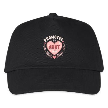 Aunt 2026 Aunt 2026 Promoted to Aunt 2026 - Kids’ Baseball Cap - black - Front