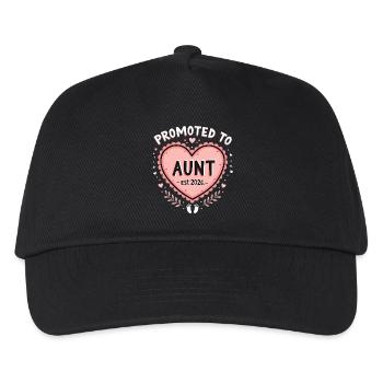 Aunt 2026 Aunt 2026 Promoted to Aunt 2026 - Kids’ Baseball Cap - black - Front