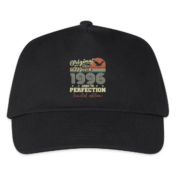 Geburtstag März 1996 - Kinder Basecap - Schwarz - Vorne