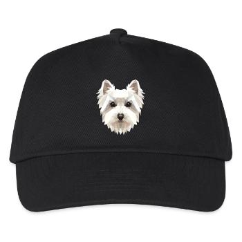Malteser Kleiner Maltese Hund Liebe Süße Malteser - Kinder Basecap - Schwarz - Vorne