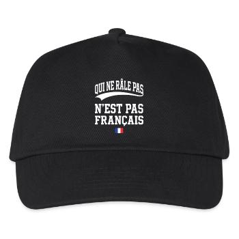 Complainer does not complain is not French - Kids’ Baseball Cap - black - Front