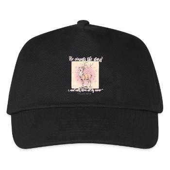 Hirsch Christlich - Kinder Basecap - Schwarz - Vorne