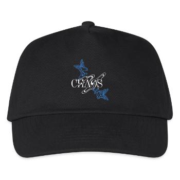 Butterfly font with wings - Kids’ Baseball Cap - black - Front
