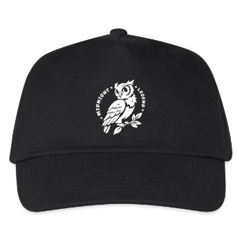Midnight Legend Owl – Mystical & Cute - Kids’ Baseball Cap - black - Front