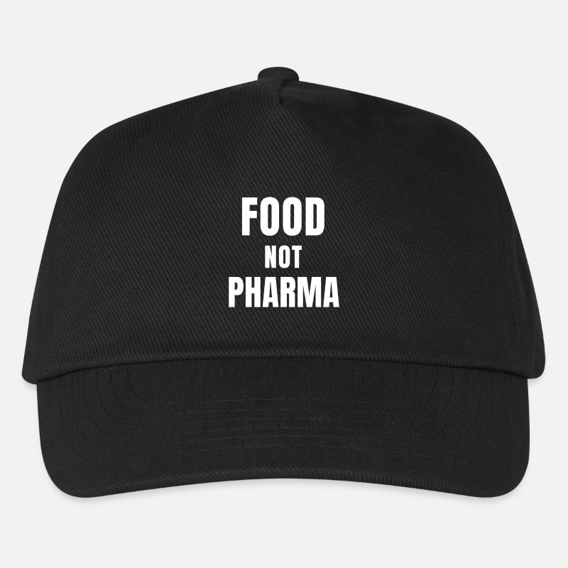 Food Not Pharma Protest Druckdruck - Kinder Basecap - Schwarz