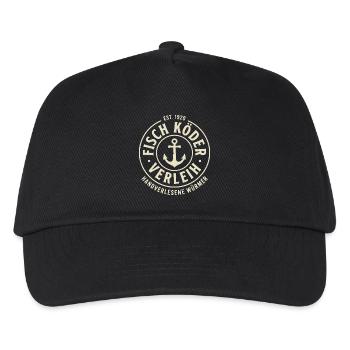 Angler Shirt, Fish Bait Rental, Hoodie, Mug - Kids’ Baseball Cap - black - Front