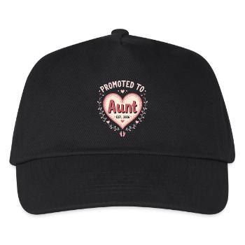 Aunt 2026 Aunt 2026 Promoted to Aunt 2026 - Kids’ Baseball Cap - black - Front