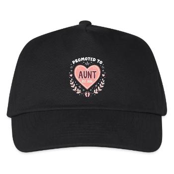 Aunt 2026 Aunt 2026 Promoted to Aunt 2026 - Kids’ Baseball Cap - black - Front