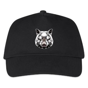 Wombat Australien Beuteltier Süßer Wombat - Kinder Basecap - Schwarz - Vorne