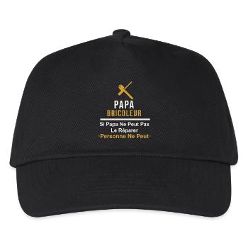 Papa Bricoleur Humour Si Papa Ne Peut Pas Le Répar - Casquette de baseball Enfant - noir - Devant