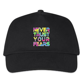 Never Fears W - Kids’ Baseball Cap - black - Front