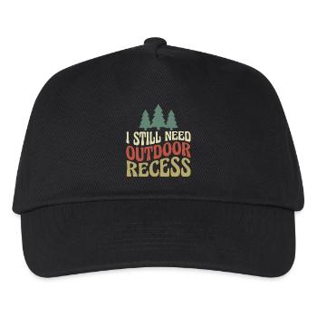 I have Rando Humour hiking - Kids’ Baseball Cap - black - Front