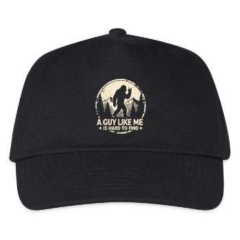 Bigfoot Design – Ein Typ wie ich ist ein Unikat - Kinder Basecap - Schwarz - Vorne